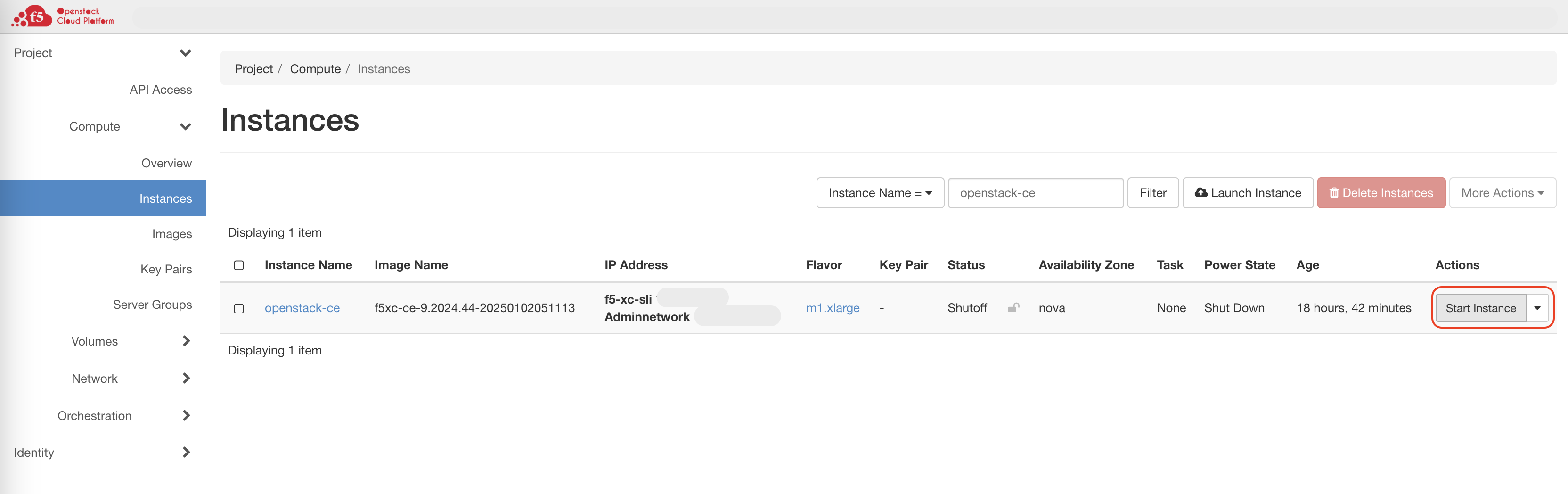 Figure: Start Node